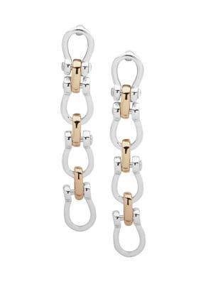 Lauren Ralph Lauren Two-tone Link Drop Earrings