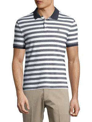 Original Penguin Pointelle Stripe Polo