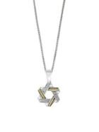 Effy Star Of David 18k Yellow Gold Diamond Pendant Necklace