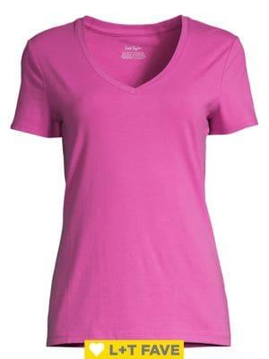 Lord & Taylor Classic V-neck Tee