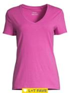 Lord & Taylor Classic V-neck Tee