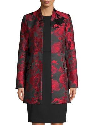 Calvin Klein Floral Jacquard Topper Jacket