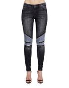 Cult Of Individuality Moto Mid-rise Zipped Jeans