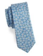 Ted Baker London Floral Linen-blend Tie