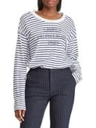Lauren Ralph Lauren Striped French Terry Sweatshirt