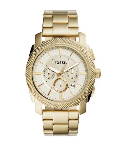 Fossil Round Stainless Steel Bracelet Chronograph Watch