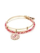 Alex And Ani Set Of Two Color Infusion Om Charm Adjustable Bracelets