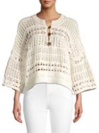 Free People Dream Tonight Crochet Sweater