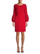 Karl Lagerfeld Paris Lantern Cuff Shift Dress