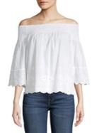 Dorothy Perkins Floral Off-the-shoulder Cotton Top