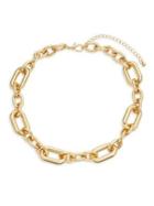 Design Lab Gold-plated Chain-link Necklace