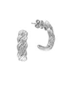 Effy Diamond & Sterling Silver Earrings