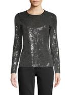 Vince Camuto Sequin Long-sleeve Top