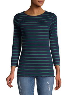 Dorothy Perkins Striped Three-quarter Sleeve Top