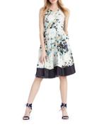 Donna Morgan Floral Print Fit-and-flare Dress