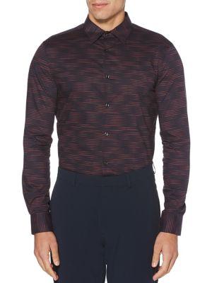 Perry Ellis Striped Button-down Shirt