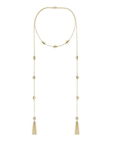 Laundry By Shelli Segal Hollywood & Vine Two Row Lariat Necklace