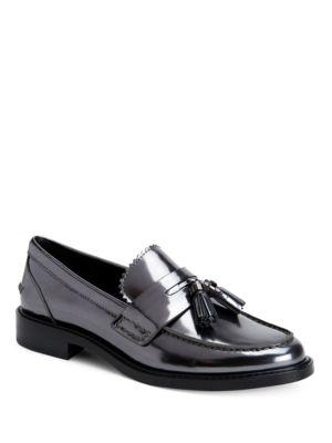 Coach Izabella Leather Penny Loafers