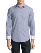Hugo Boss Geometrical Cotton Button-down Shirt