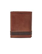 Fossil Quinn Leather Tri-fold Wallet