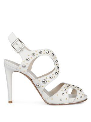 Kenneth Cole New York Baldwin Stud Stiletto Heel Leather Sandals
