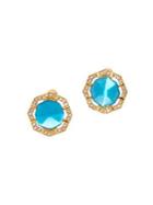 Vince Camuto Goldtone And Crystal Stud Earrings