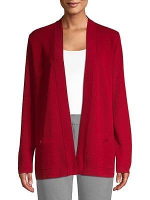 Anne Klein Open Front Knit Cardigan