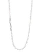 Carolee Essentials 9-10mm Pearl And Chain Strandage Necklace