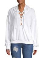 Free People Believer Lace-up Sweater