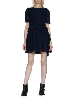 Walter Baker Fae Lacey Cotton Short Dress