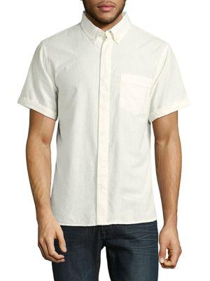 Joe's Jeans Short-sleeve Cotton Button-down Shirt