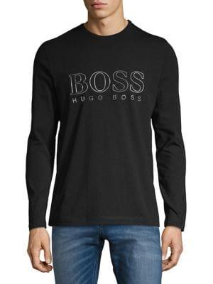 Hugo Boss Long-sleeve Logo Graphic Tee