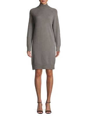 Lord & Taylor Mock-neck Cashmere Sweater Dress