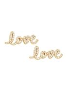 Kate Spade New York Crystal Love Stud Earrings