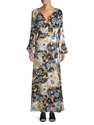 Miss Selfridge Chain-print Maxi Dress
