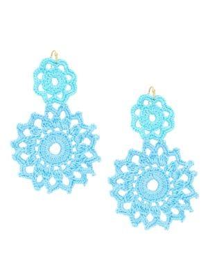 Design Lab Crochet Drop Earrings