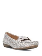Naturalizer Gisella Reptilian Print Leather Loafers
