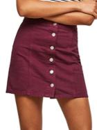 Miss Selfridge Classic Buttoned Mini Skirt