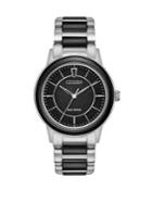 Citizen Chandler Eco-drive Stainless Steel & Ceramic Bracelet Watch