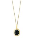 Effy Diamond, Onyx & 14k Yellow Gold Pendant Necklace