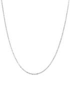 Lord & Taylor 925 Sterling Silver Diamond Cut Chain Necklace