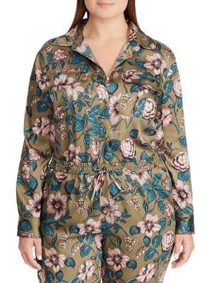 Lauren Ralph Lauren Plus Relaxed Floral Shirt