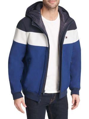 Tommy Hilfiger Colorblock Softshell Hooded Windbreaker