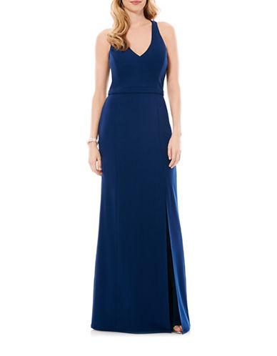 Laundry By Shelli Segal Sleeveless Crepe Gown
