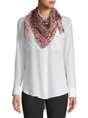 Kate Spade New York Floral Square Silk Scarf