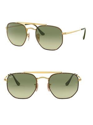 Ray-ban 51mm Marshal Hexagonal Double-bridge Gradient Sunglasses
