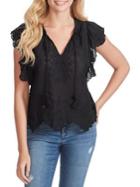 Jessica Simpson Aster Flutter-sleeve Top