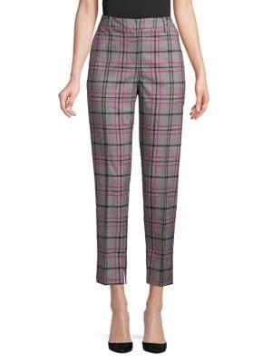 Ellen Tracy Glen Plaid Ankle Pants