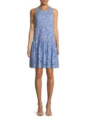 Gabby Skye Cornflower Lace Dress