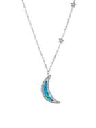 Lord & Taylor Sterling Silver & Crystal Pendant Necklace